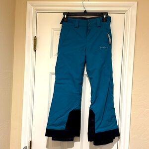 Spyder Kids Blue Insulated Snowboard Ski Pants Size 8, like new